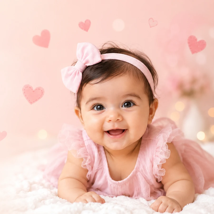 A healthy, happy newborn baby
