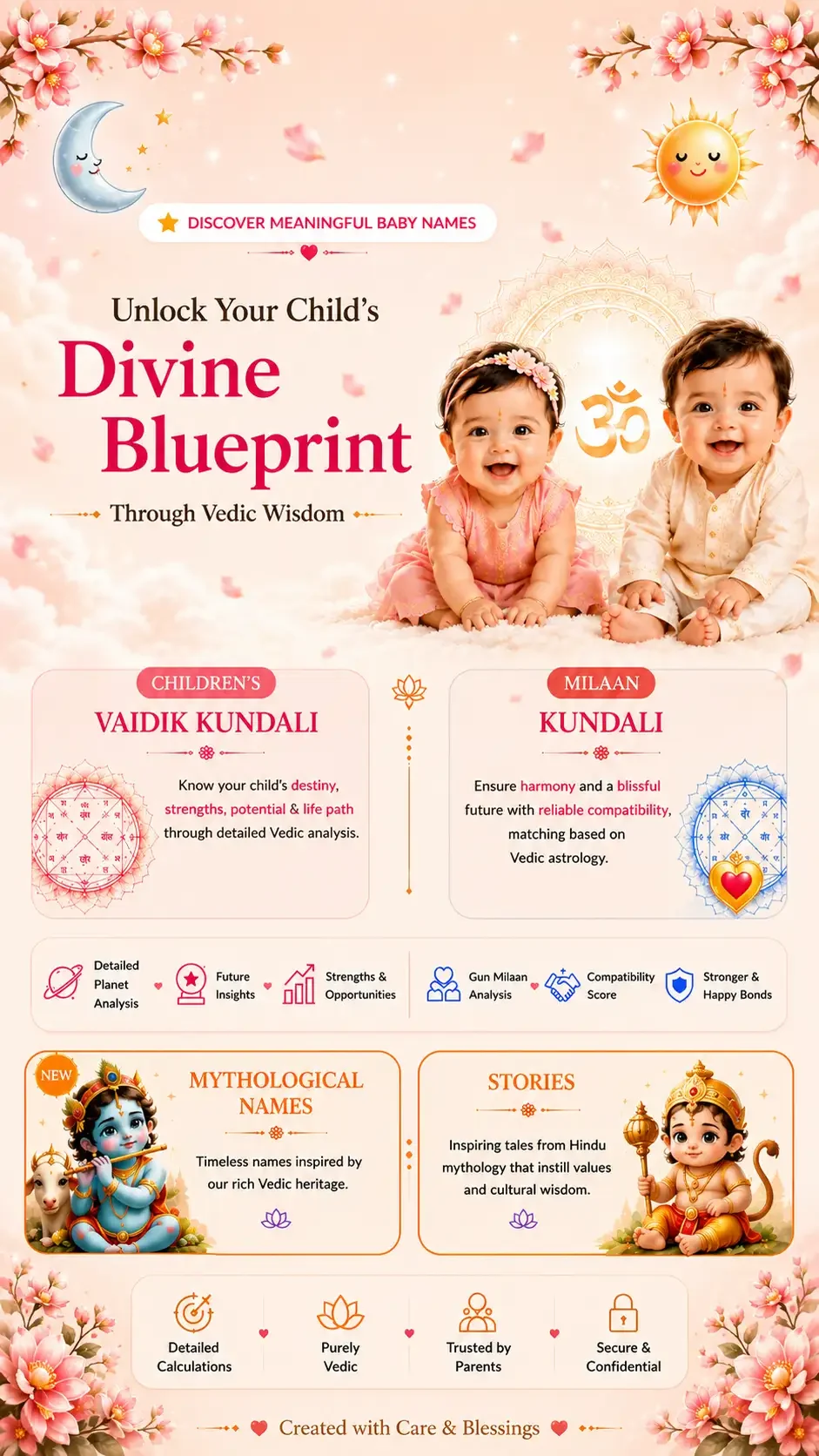 Unlock your child's divine blueprint through Vedic wisdom — Vaidik Kundali and Milaan