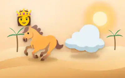 Illustration for The Flying Ebony Horse