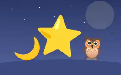 Illustration for The Little Star Who Was Afraid of the Dark