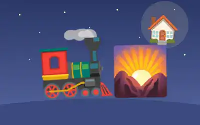 Illustration for The Little Train Goes Home