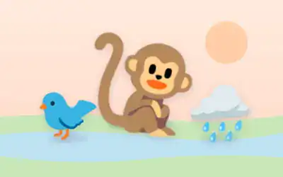 Illustration for The Birds and the Monkeys
