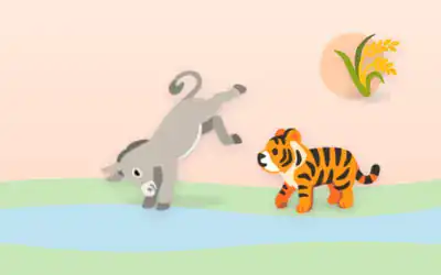 Illustration for The Donkey in the Tiger Skin