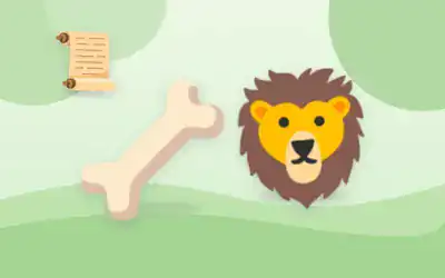 Illustration for The Lion That Sprang to Life